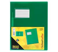 Idena 307853 - File Folder for DIN A4, with Extra Width, Made of Polypropylene, Translucent Green, 1 piece