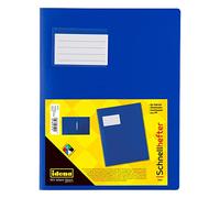 Idena 307854 - File Folder for DIN A4, with Extra Width, Made of Polypropylene, Translucent Blue, 1 Piece