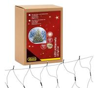 Idena 31899 LED Light Net with 160 LEDs in Warm White, Approx. 2 x 1 m, for Outdoor and Indoor Use, with 8 Hour Timer Function and Transformer, as Party Decoration, Christmas Decoration, Wedding