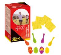Idena 40074 - Egg and Spoon Race Kit with Yolk, Sandbags, Multicolored