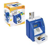 Idena 50060-Digital Money Box with Sound, ATM in Blue and White with Small Display, Coin Counter and a PIN Protected Credit Card, Maße: ca. 21,8 x 16 x 14,5 cm