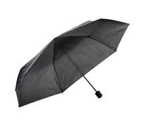 Idena 50107 Pocket Umbrella in Black with Diameter 100 cm Umbrella with Manual Opening Including Umbrella Cover Approx. 24.5 x 5 cm, black