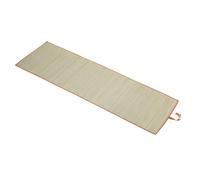 Idena 50129 Beach Mat Made of Raffia with Fabric Edging in Orange, Bath Mat Approx. 60 x 180 cm Large Roll Up as Underlay for Beach, Outdoor Pool, Garden and Holiday