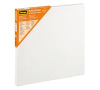 Idena 60031 Stretcher Frame with Canvas 100% Cotton 380 g/m² for Oil and Acrylic Paints Approximately 30 x 30 cm White
