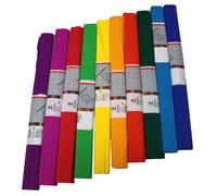 Idena 617003 - Crepe Paper 10 Rolls 50 x 250 cm Assorted