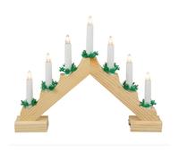 IDENA Advent Arch with 7 Candle Lights) Natural with LED