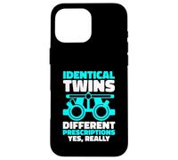 Identical Twins Different Prescriptions Yes Really Case for iPhone 16 Pro Max