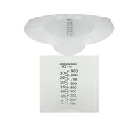 Identify Health Stool Specimen Urine Collection Pans | 25 Pack | Graduation Scale in Ounces and Milliliters (25)