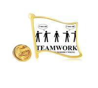 Identify Tacit Understanding Member Team Golden Metal Flag Lapel Pin Badge