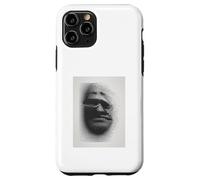 Identity Crisis Art Print Techno Glitch Black Ink Portrait Case for iPhone 11 Pro