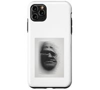 Identity Crisis Art Print Techno Glitch Black Ink Portrait Case for iPhone 11 Pro Max