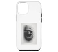 Identity Crisis Art Print Techno Glitch Black Ink Portrait Case for iPhone 12/12 Pro