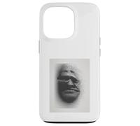 Identity Crisis Art Print Techno Glitch Black Ink Portrait Case for iPhone 13 Pro