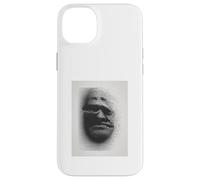 Identity Crisis Art Print Techno Glitch Black Ink Portrait Case for iPhone 14 Plus