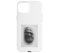 Identity Crisis Art Print Techno Glitch Black Ink Portrait Case for iPhone 15 Plus
