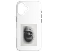 Identity Crisis Art Print Techno Glitch Black Ink Portrait Case for iPhone 16