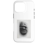 Identity Crisis Art Print Techno Glitch Black Ink Portrait Case for iPhone 16 Pro