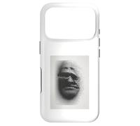 Identity Crisis Art Print Techno Glitch Black Ink Portrait Case for iPhone 17 Pro