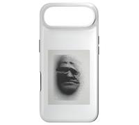 Identity Crisis Art Print Techno Glitch Black Ink Portrait Case for iPhone Air