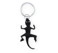 Identity-Plus Aluminium Lizard Bottle Opener Keyring (Black)