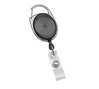 Identity Plus: Black Premier Retractable YoYo Badge Reel Card Pass Holder (1)