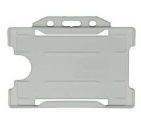 Identity-Plus: Clear Rigid Open Faced Landscape ID Card Badge Pass Holder (100)