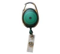 Identity Plus: Green Premier Retractable YoYo Badge Reel Card Pass Holder (1)