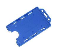 Identity-Plus: Light Blue Rigid Open Faced Double/Dual Sided Portrait ID Card Badge Pass Holder (5)