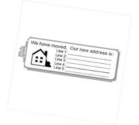 Identity-Plus® - New Address/We Have Moved - Custom Printed Self Adhesive Labels - 29mm X 90mm (25)