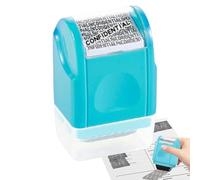 Identity Protection Roller Stamp - Confidential Address Blocker Tool, Privacy Ink Shield | Manual Scroll Stamp Security Covering Device, Mail Document Tax Receipt Information Concealment Roller For Ho