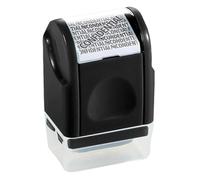 Identity Protection Roller Stamp - Confidential Information Cover-up Tool For Secure Document Disposal, Long Lasting Ink Roller Design For Fast Personal Data Masking, Ergonomic Grip + Refillable Ink S