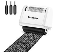 Identity Protection Roller Stamp LioNergy 1.5 Inch Roller Identity Theft Prevention Security Stamp with 3 Refills - White