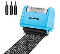 Identity Protection Roller Stamp LioNergy Roller Identity Theft Prevention Security Stamp with 3 Refills - Blue
