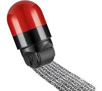 Identity Protection Roller Stamp Wide Rolling Theft Identity Prevention Stamp for Secure Confidential ID Blackout Security, Anti Theft and Privacy Safety (Red)