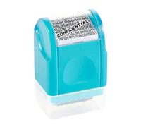 Identity Protection Roller Stamps - Long-Lasting Confidential | Privacy Guard Security Ink Roller for Id Theft | for Tax Deposit Slip Paper Labels Home Office Daily Travel