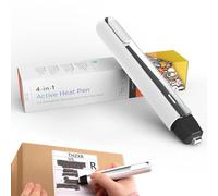 Identity Theft Protection Pen for Permanent Erasing Receipt, Shipping Label, or Any Thermal Prints - Multipurpose Use as Portable Food Bag Heat Sealer, Foil Quill, and Heat Press Pen. (Pure White)