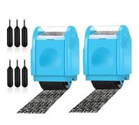 Identity Theft Protection Roller Stamp, Ink Roller to Cover Personal Details with Waterproof Ink, Information Blocker and Data Defender for Privacy (2PCS)