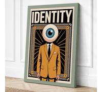 Identity Under Observation Canvas Wall Art Print 36x24 Inch (91 x 61 cm)