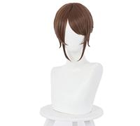 Identity V Edgar Valden Cosplay Wig Brown Ponytail Hair Heat-resistant Fiber Hair + Wig Cap Party Role Play Girls Women