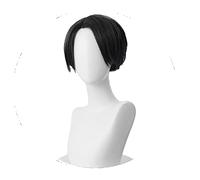 Identity V Embalmer Banquet Housekeeper Cosplay Wig Black Ponytail Hair Heat-resistant Fiber Hair + Wig Cap Party Role Play