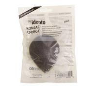 Idento Konjac Sponge Teardrop Black 1 pcs