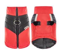 Idepet Dog Winter Coat Waterproof Dog Jackets Warm PetClothes for Small Medium large Pet Dog Cat Puppy S M L XL XXL 3XL 4XL 5XL (Light Red, XL)