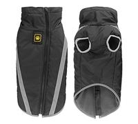 Idepet Waterproof Dog Coat Winter Warm Jacket,Windproof Pet Clothes Dog Jacket Outfit for Small Medium Large Dogs with Harness Hole XL-6XL