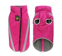 Idepet Waterproof Dog Coat Winter Warm Jacket,Windproof Pet Clothes Dog Jacket Outfit for Small Medium Large Dogs with Harness Hole XL-6XL