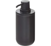iDesign 28517 Liquid Soap Dispenser, Refillable Hand Soap Bottle with 355 ml Volume, Round Plastic Soap Pump for Bathroom and Kitchen, Black
