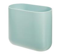 iDesign 29374 Compact Bathroom Bin, Slim Plastic Bin for Bathroom, Bedroom or Office Waste, Durable Bin with Sl nd Elegant Design, Light Blue 26.8 cm x 14 cm x 24.8 cm