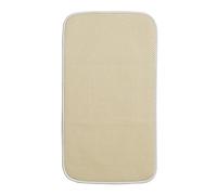 iDesign 40030 iDry Dish Drainer Mat, Small Quick-Drying Draining Board Mat, Made of Polyester, Wheat/Ivory