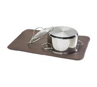 iDesign 41143 iDry Absorbent Kitchen Countertop Dish Drying Mat, Fabric, Mocha, Large