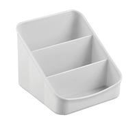 iDesign 59838EU Linus Herb Rack, Compact Spice Storage Unit, Plastic Kitchen Organiser, Ideal for Seasoning Packet, Light Grey, 15.8 x 14.6 x 12.7 cm