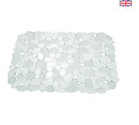 iDesign 60660 Pebblz Anti-Slip Clear Sink Mat - Large & Durable Dish Protector